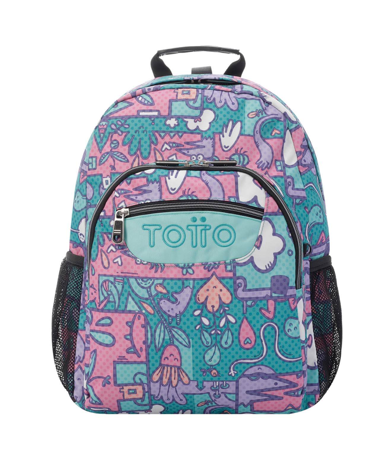 Mochila adaptable a carro Totto ACUARELES 7IV Multicolor - Mochilas y