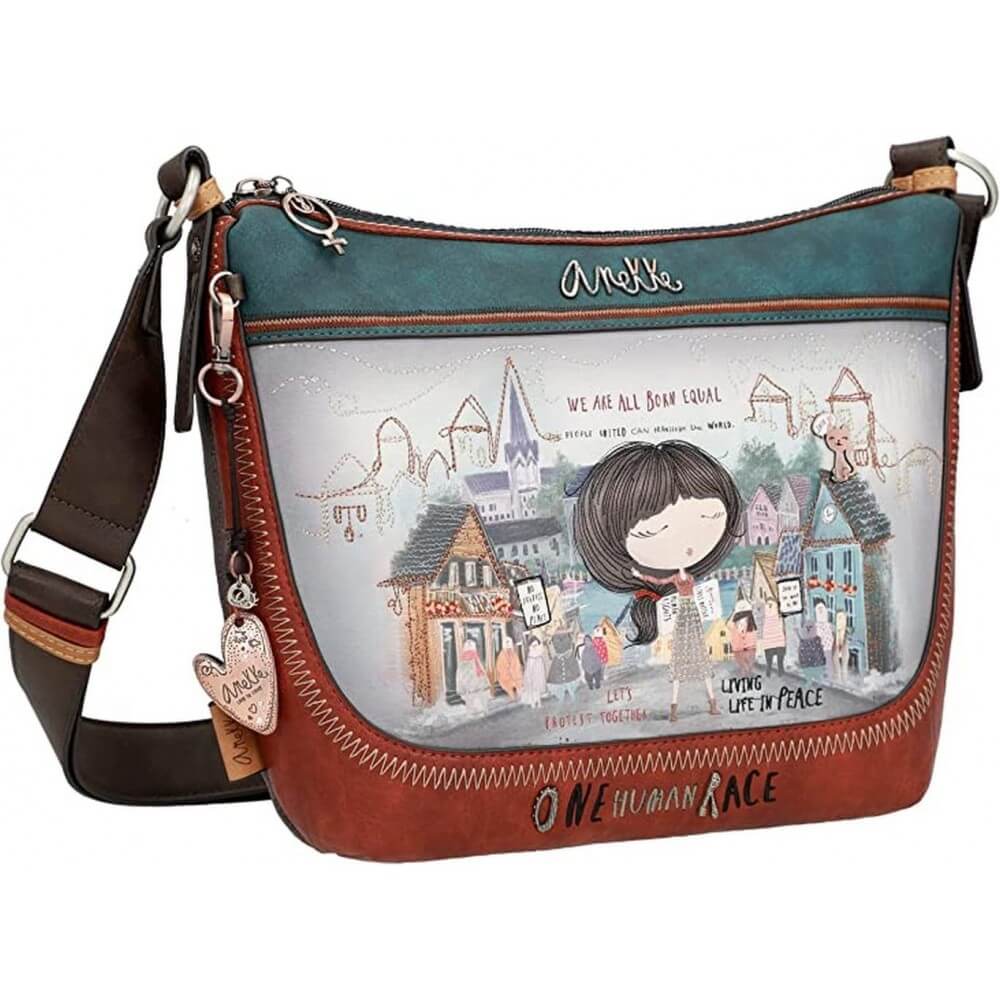 Bolso bandolera Anekke Voice 211 Gris - Mochilas y Bolsos