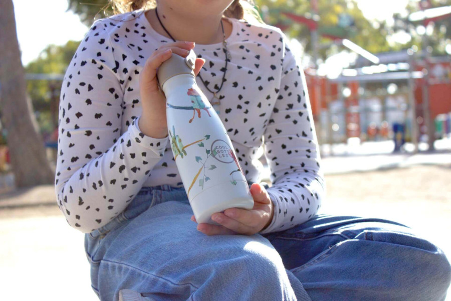 Botella de agua de acero inoxidable Kids COOL BOTTLES 260 ml Reading Buddies - Imagen 7
