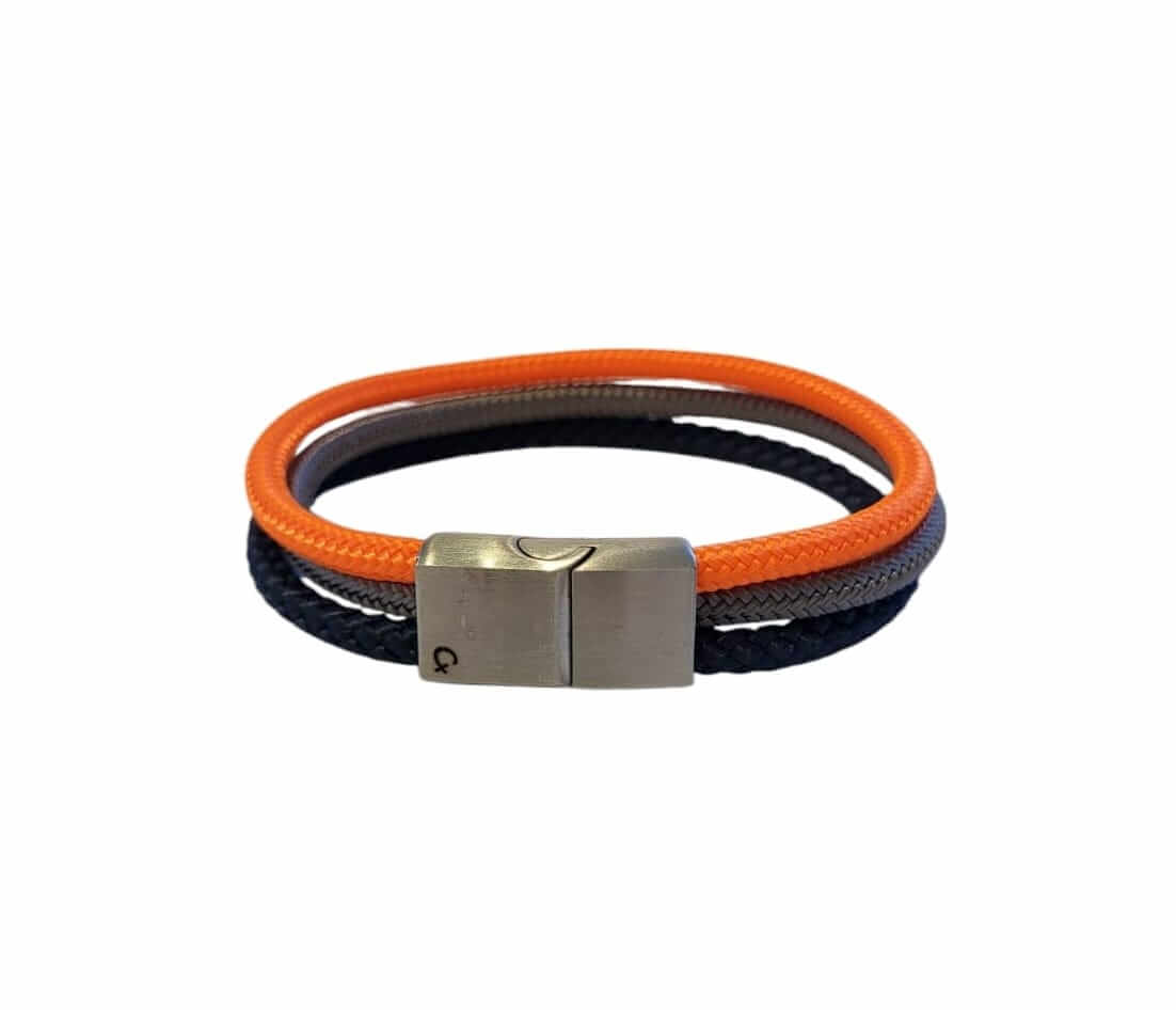 Pulsera de piel y cuerda náutica CX HANDMADE Triple L Natura - Imagen 8
