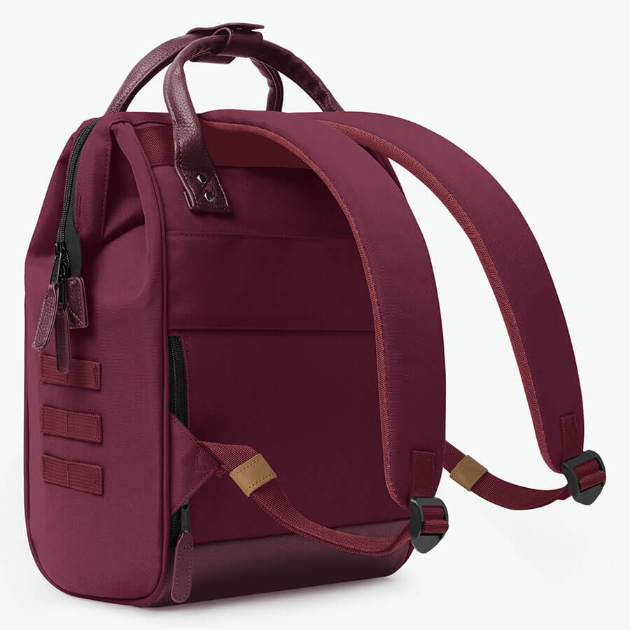 Mochila CABAIA con bolsillo intercambiable Adventurer Nice Medium Burdeos - Imagen 8