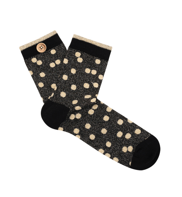 Calcetines Happy CABAIA Minuit 36-41 Negro