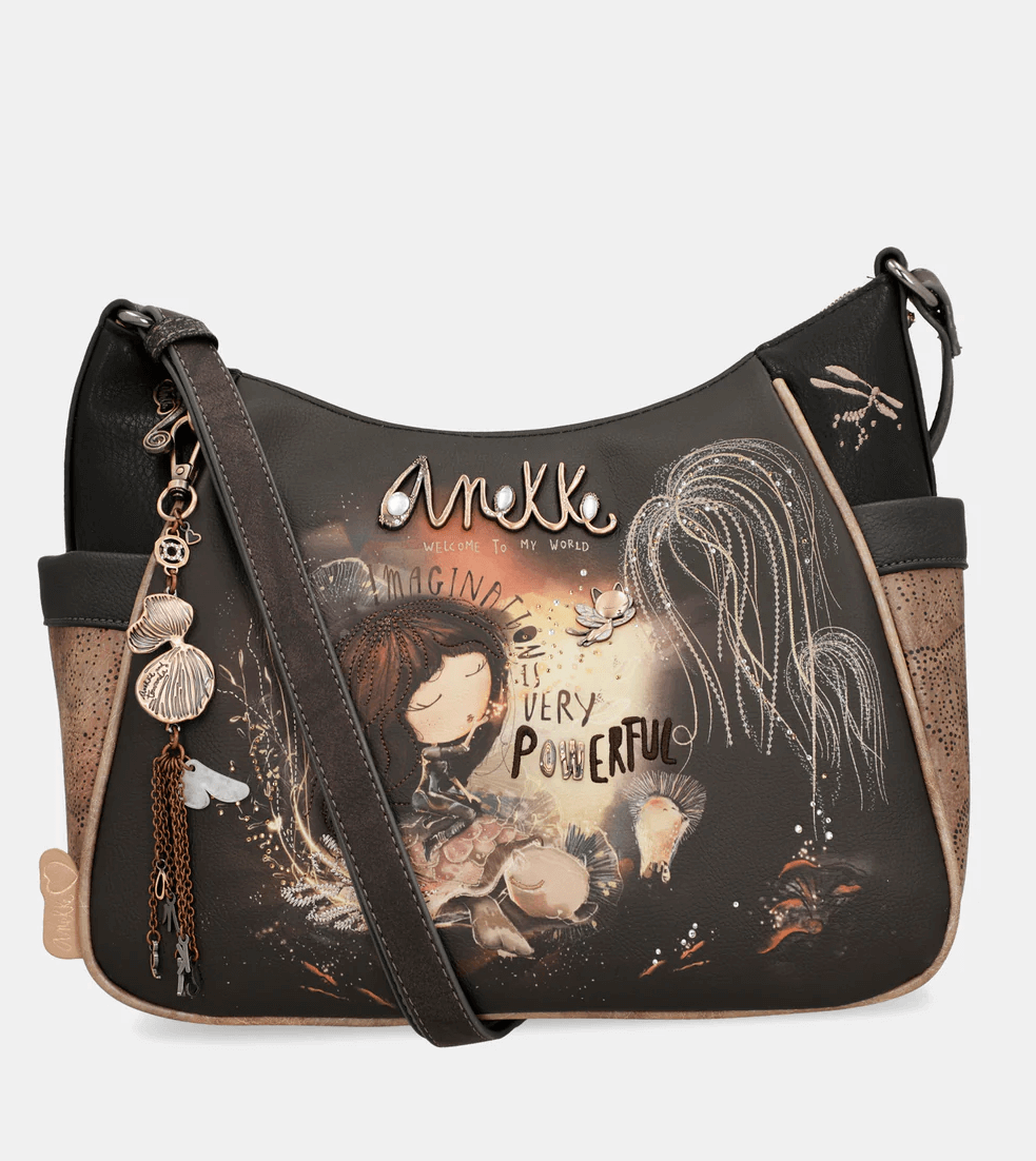 Bolso bandolera grande Anekke Dreamverse 002 Marrón