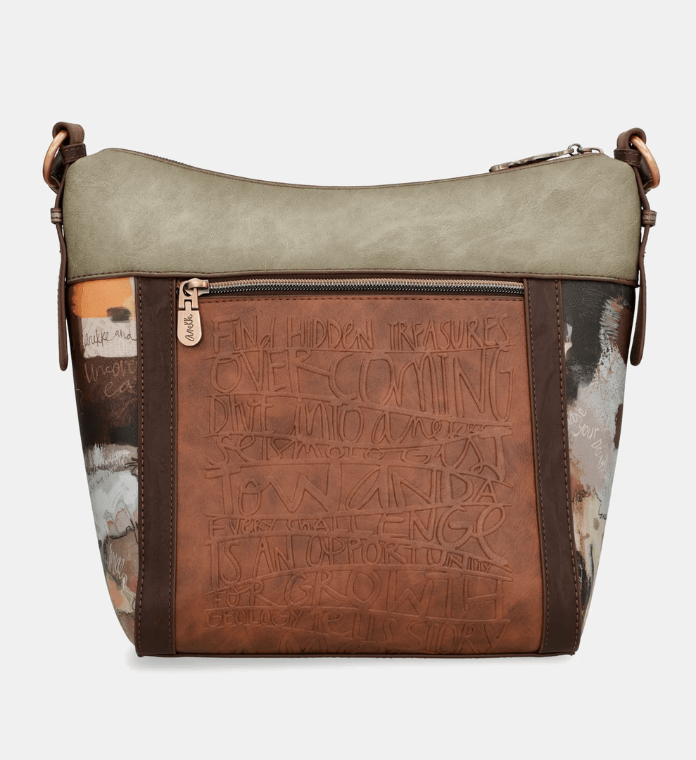 Bolso bandolera grande Anekke Core 007 Marrón - Imagen 3