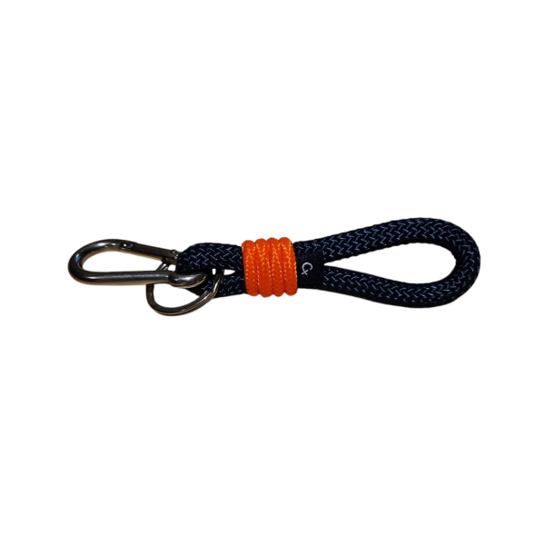 Llavero porta llaves de cuerda náutica CX HANDMADE Nautical Key S Marino/Naranja