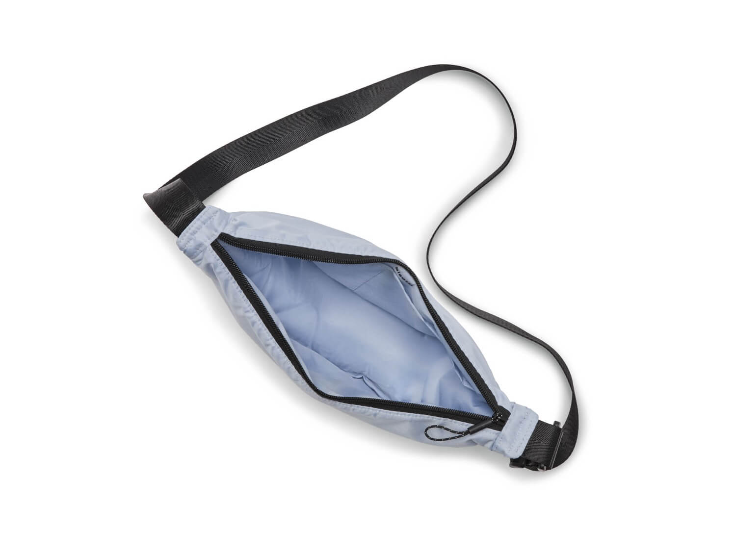 Bolso bandolera ultra ligero de media luna BISETTI Yass Azul celeste - Imagen 2
