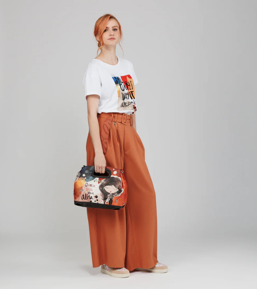 Bolso de mano y bandolera triple compartimento Anekke Alma 307 Multicolor - Imagen 6