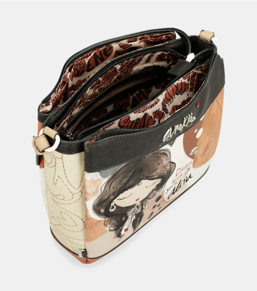 Bolso bandolera triple compartimentos Anekke Alma 039 Multicolor - Imagen 5