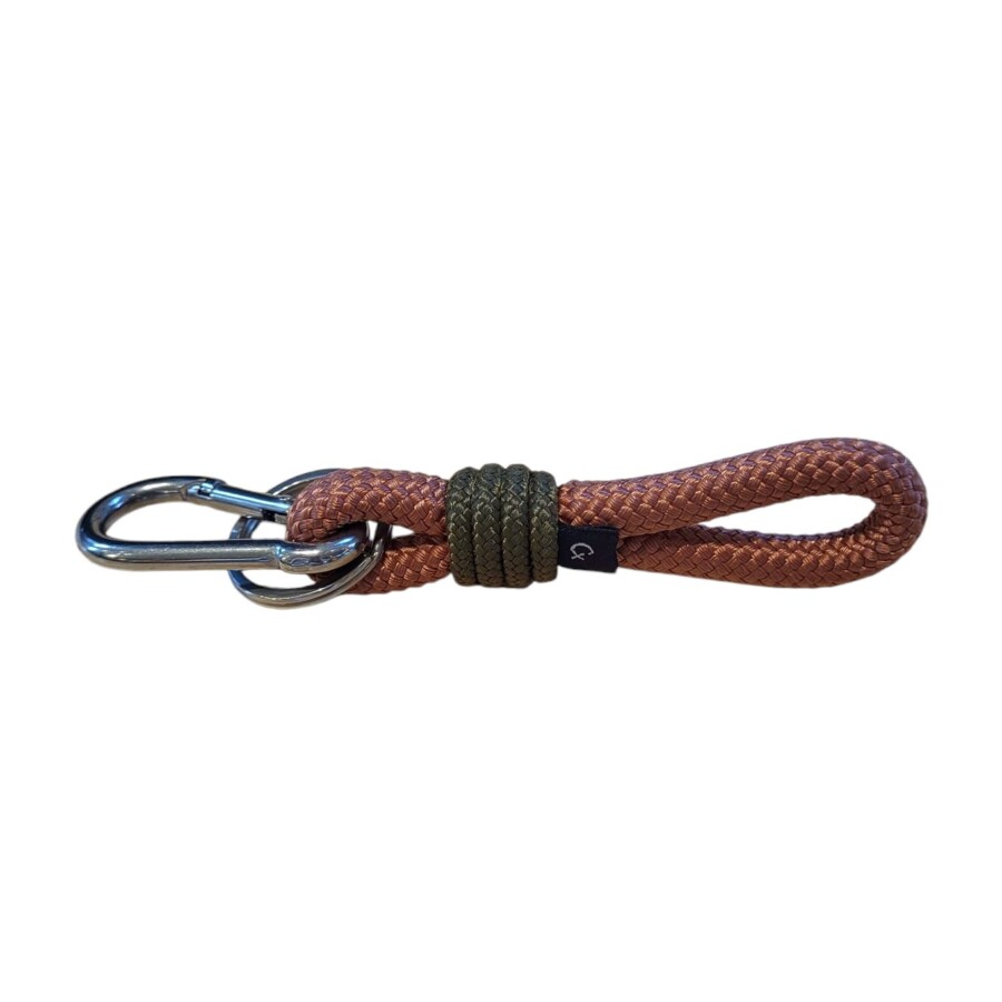 Llavero porta llaves de cuerda náutica CX HANDMADE Nautical Key S Cobre/kaki