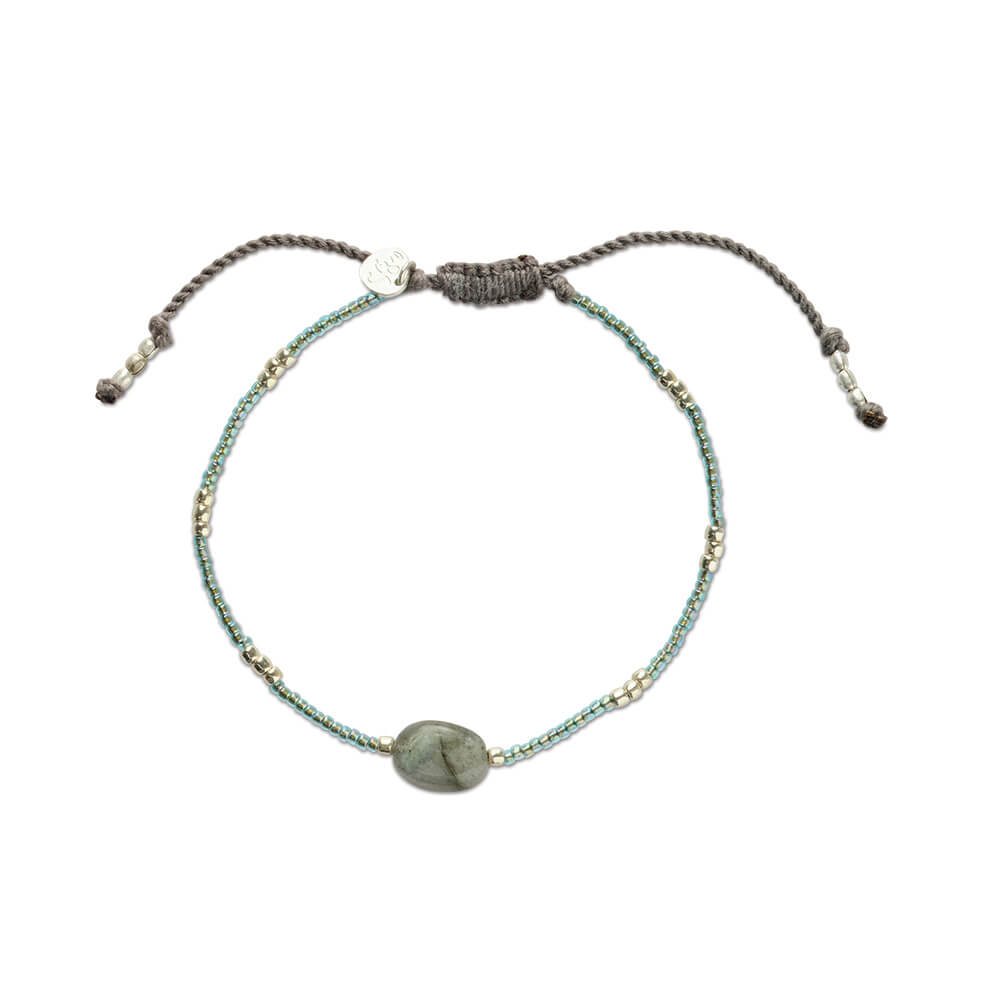 Pulsera Wanting "a Beautiful Story" Labradorite Silver - Imagen 2
