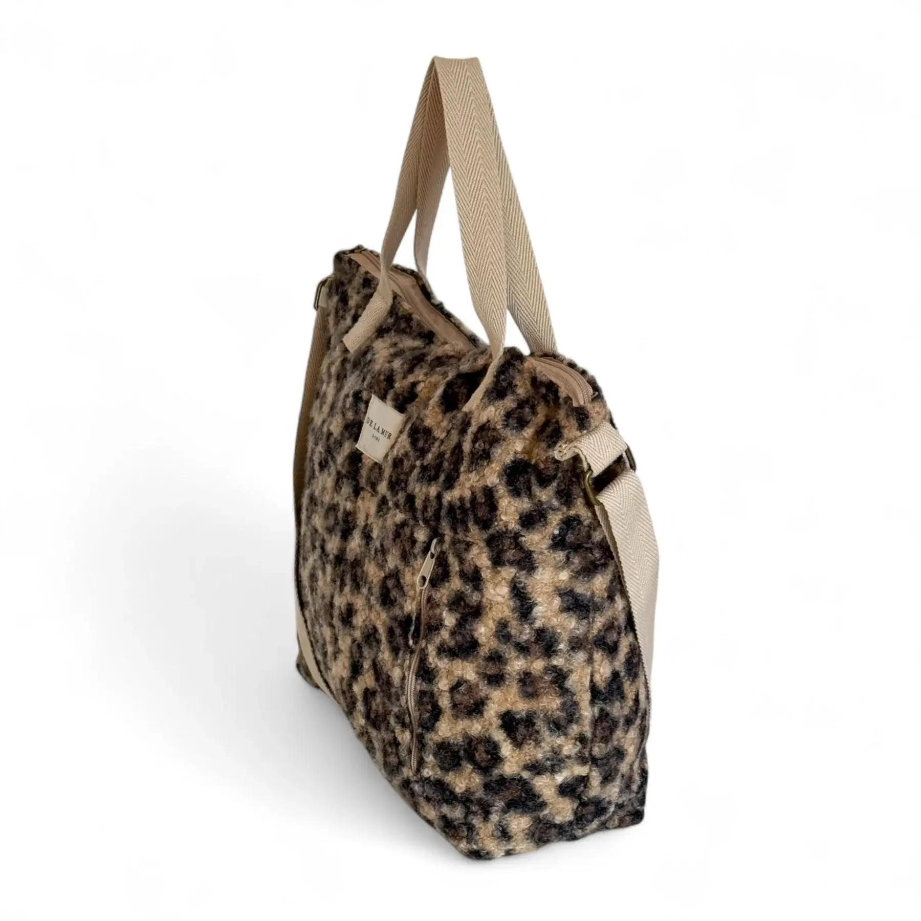 Bolso de hombro y bandolera grande DE LA MUR BAG24PARDO - Imagen 4