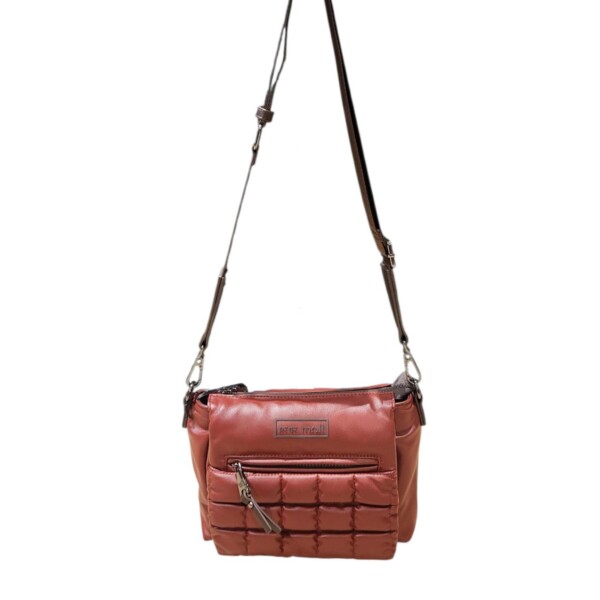 Bolso Bandolera Pepe Moll Cayetana - Color Taupe, Medidas 18x12x26 Cm, Múltiples Bolsillos, Correa Ajustable
