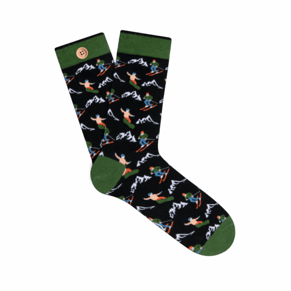 Calcetines Happy CABAIA Sylvain et Arnaud 41-46 Negro