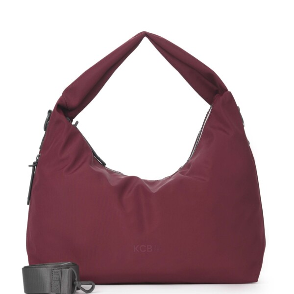 Bolso de hombro y bandolera mediano KCB Glow Burdeos