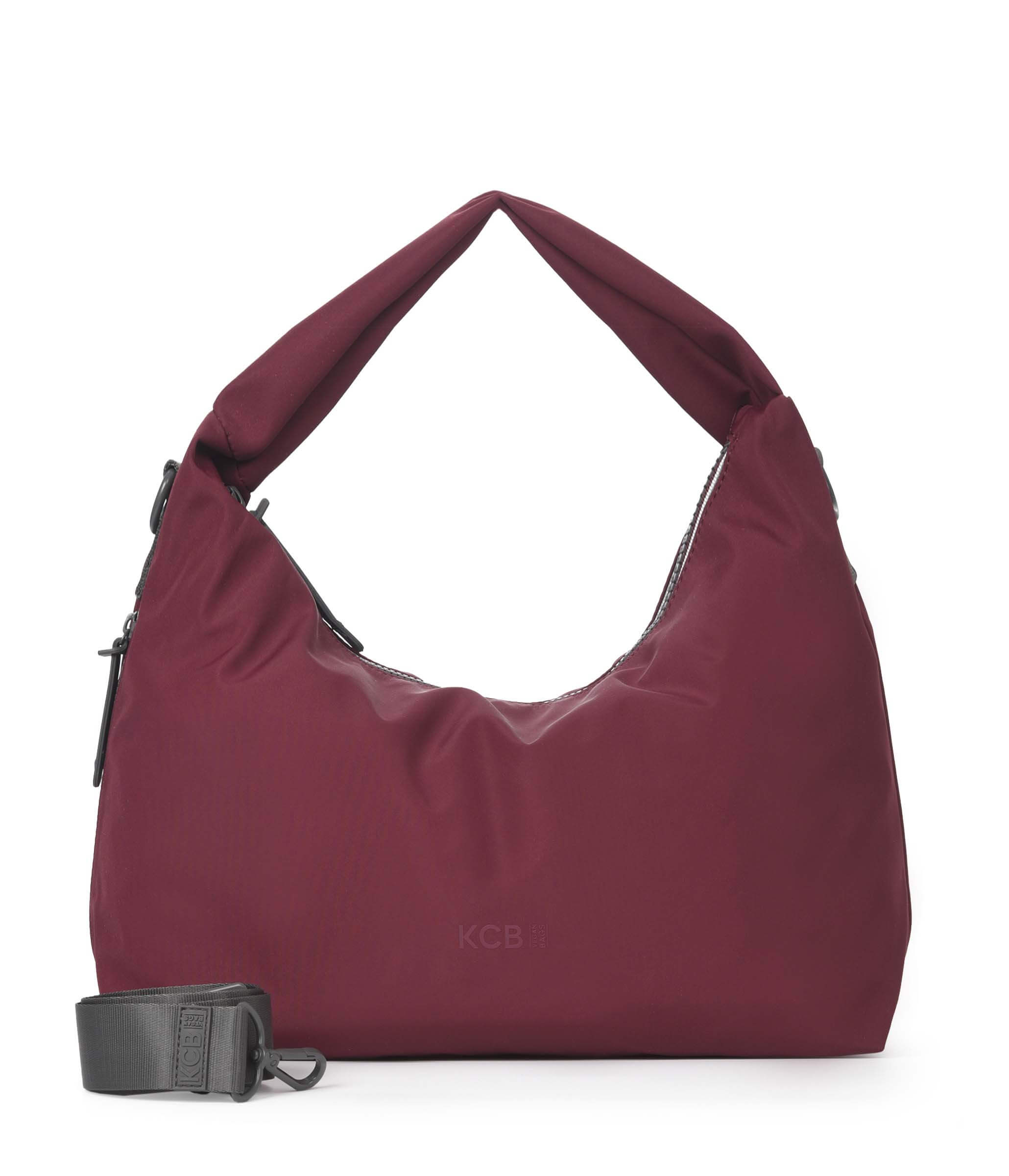 Bolso de hombro y bandolera mediano KCB Glow Burdeos