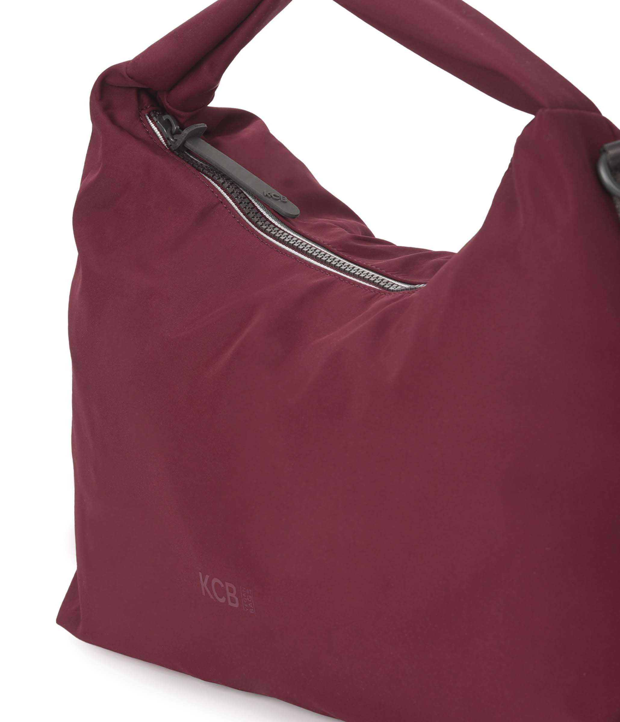Bolso de hombro y bandolera mediano KCB Glow Burdeos - Imagen 2
