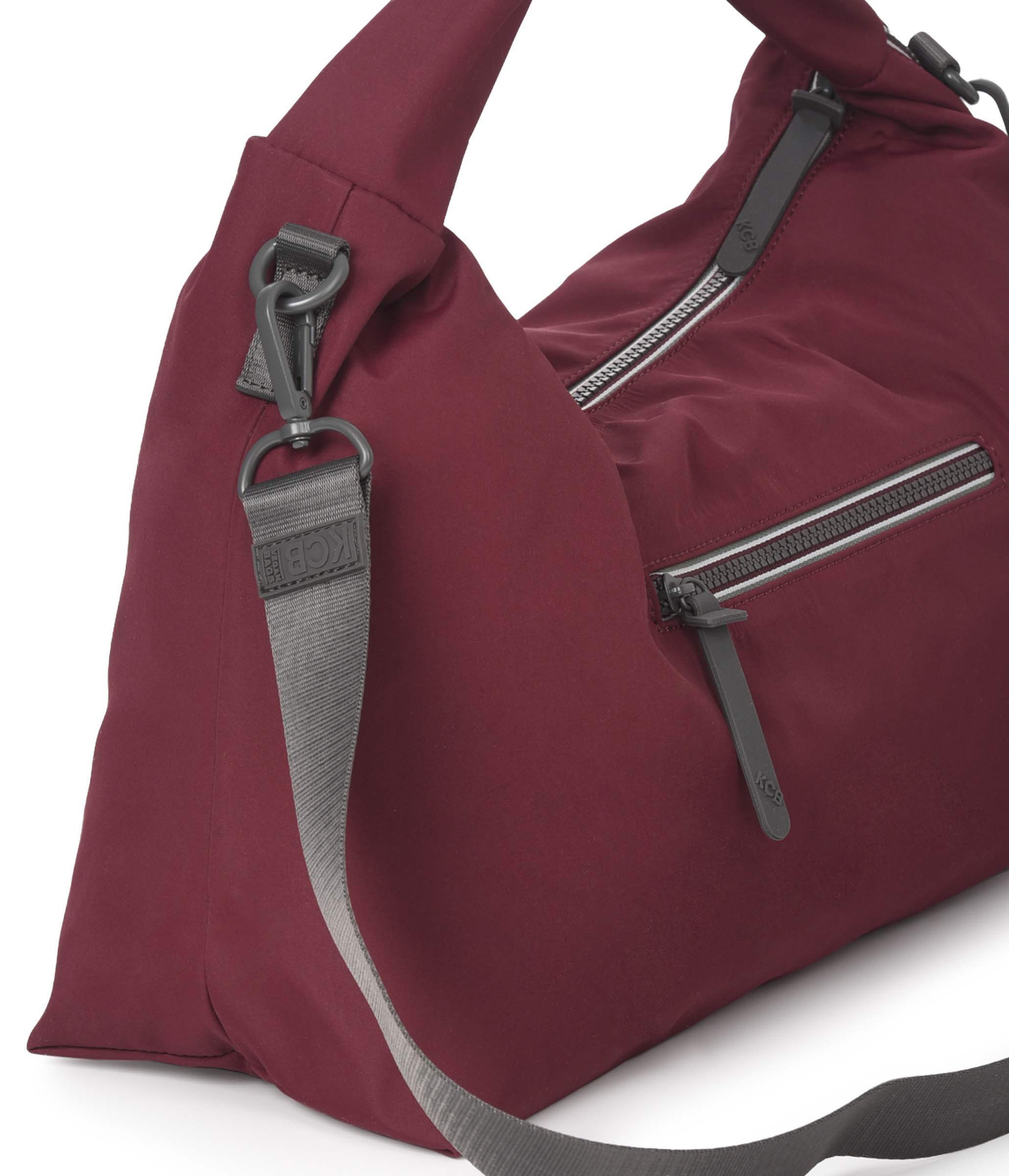 Bolso de hombro y bandolera mediano KCB Glow Burdeos - Imagen 4