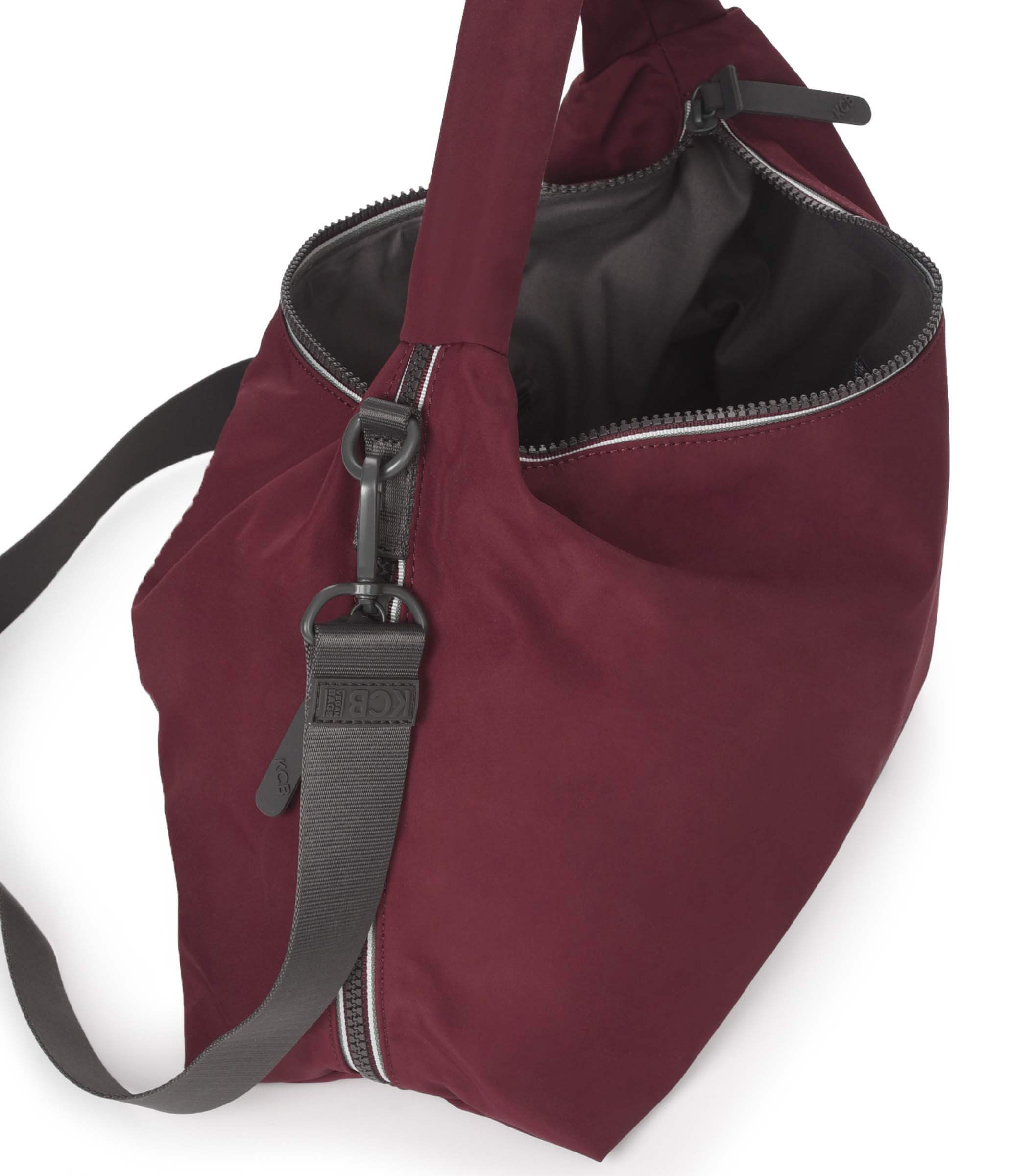 Bolso de hombro y bandolera mediano KCB Glow Burdeos - Imagen 3