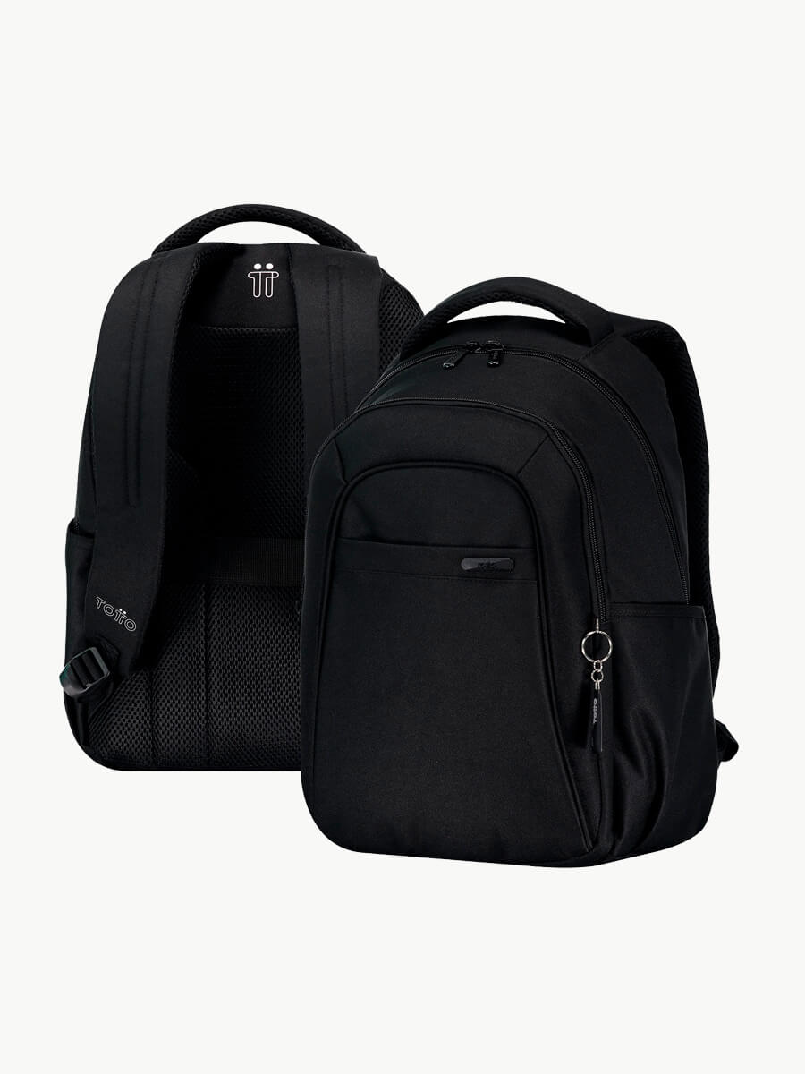 Mochila casual para portátil 14" TOTTO Wivetto Negro - Imagen 2