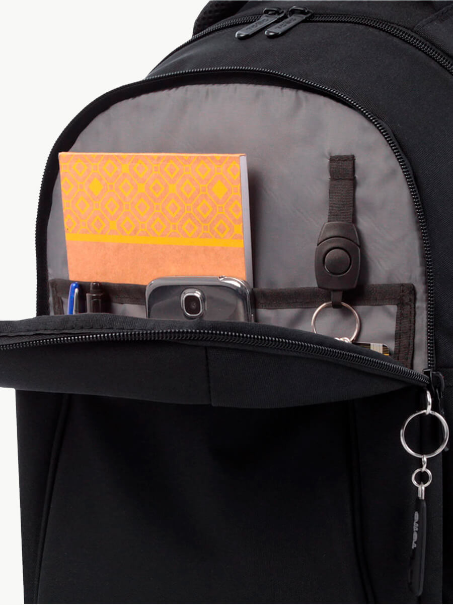 Mochila casual para portátil 14" TOTTO Wivetto Negro - Imagen 4