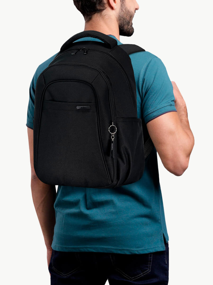 Mochila casual para portátil 14" TOTTO Wivetto Negro - Imagen 5