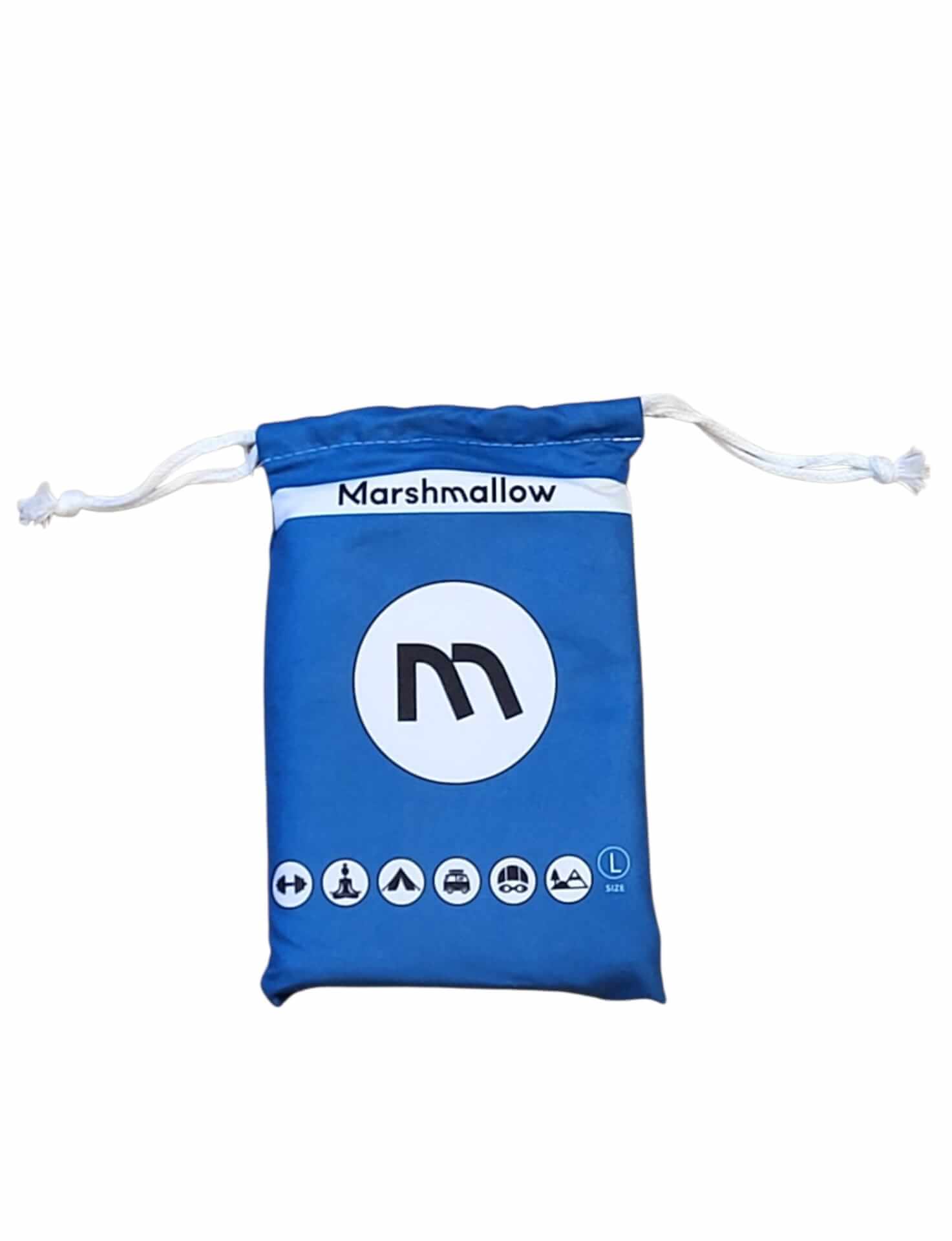 Toalla de gimnasio de microfibra L 70x140 cm MARSHMALLOW Azul