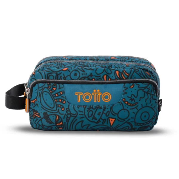 Estuche triple compartimento TOTTO Agapec 5L4 Azul