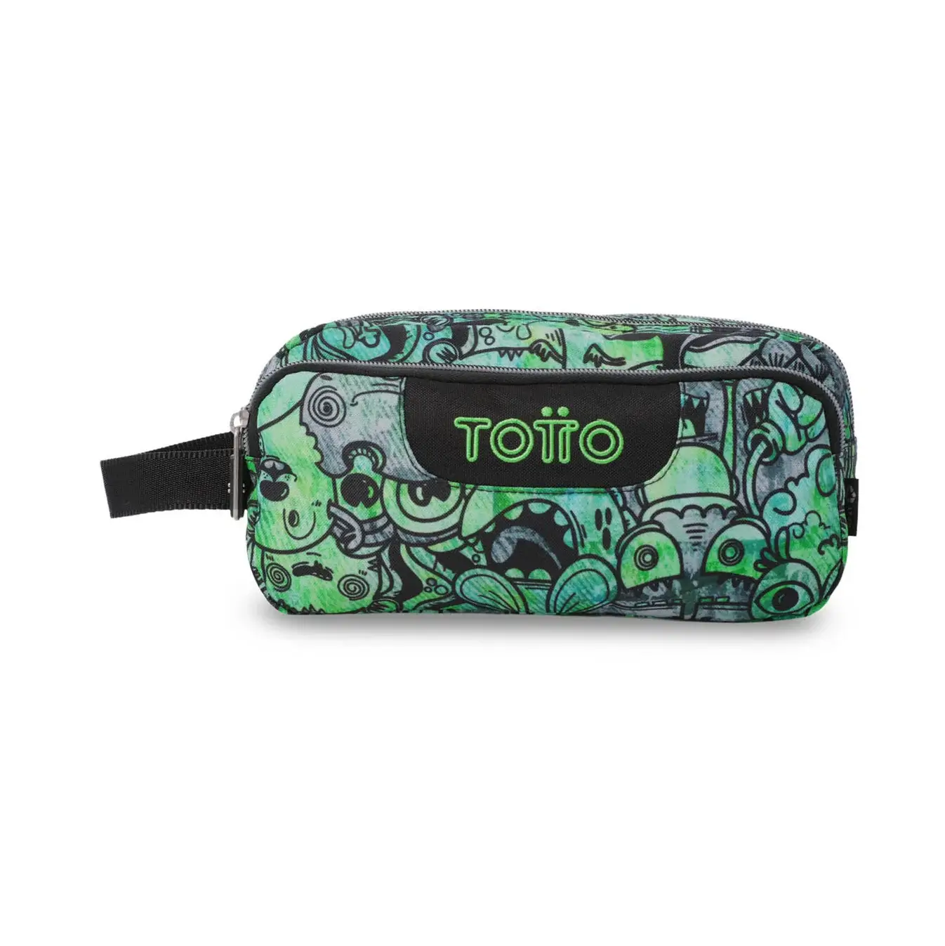Estuche triple compartimento TOTTO Agapec 4GF verde