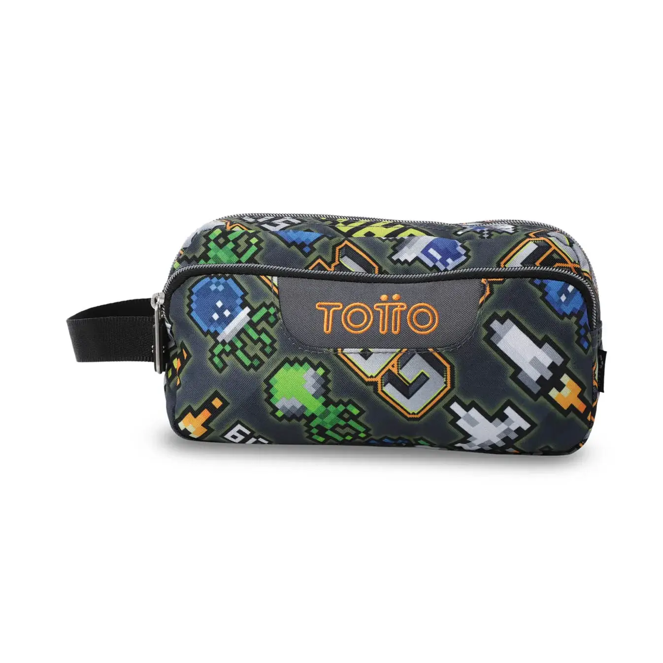 Estuche triple compartimento TOTTO Agapec 4GS gris