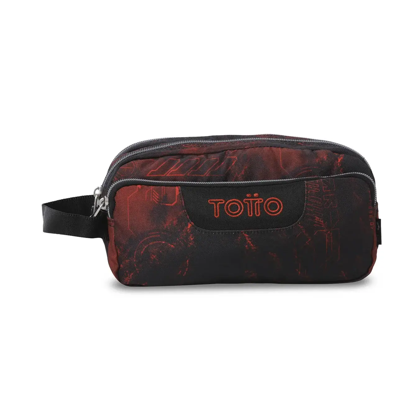 Estuche triple compartimento TOTTO Agapec 8E7 rojo