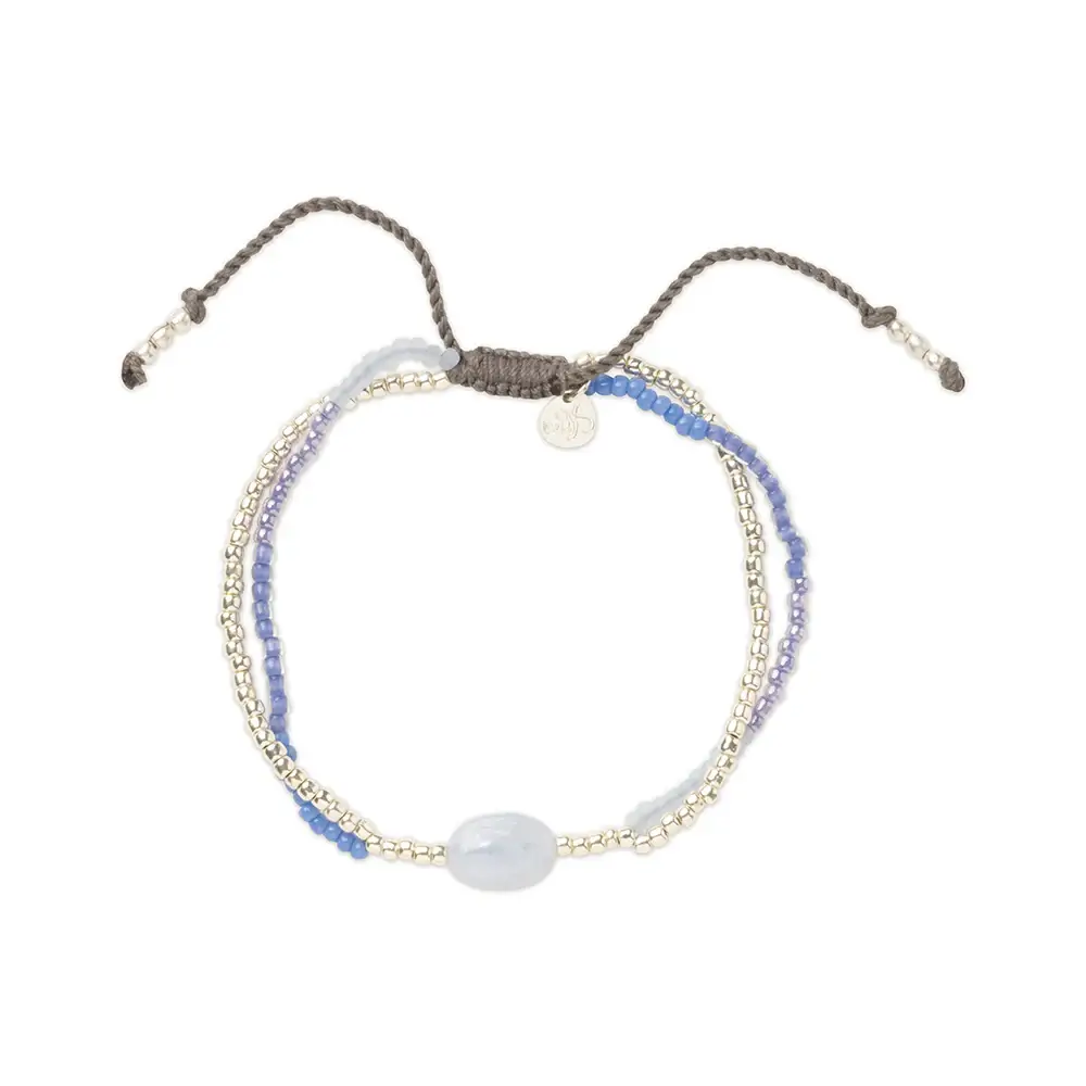 Pulsera doble Shining “a Beautiful Story” Blue Lace Agate