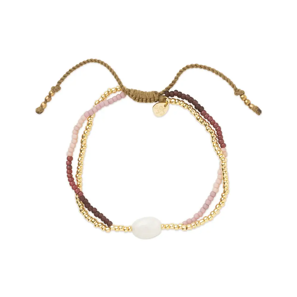 Pulsera doble Shining “a Beautiful Story” Moonstone