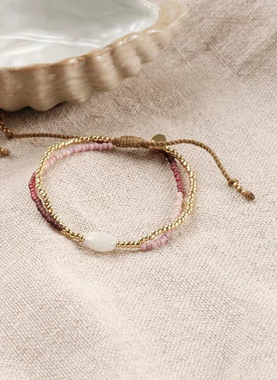 Pulsera doble Shining "a Beautiful Story" Moonstone - Imagen 2