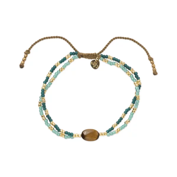 Pulsera doble Shining "a Beautiful Story" Tiger Eye