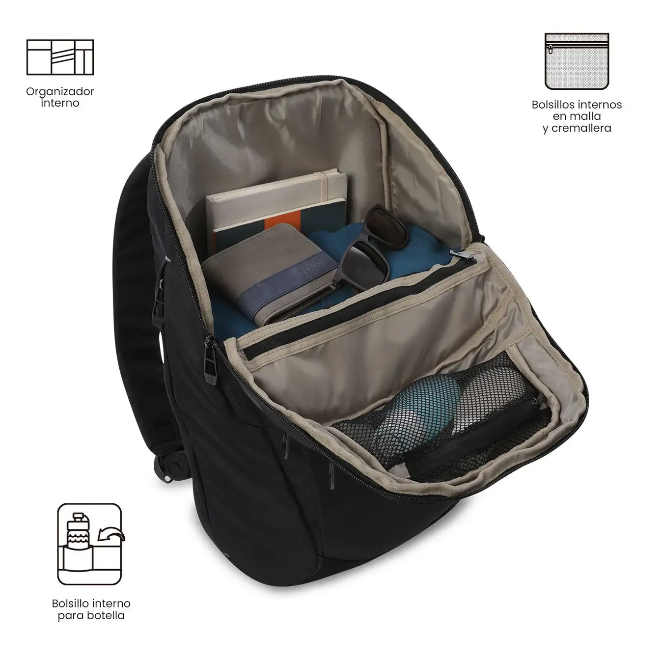 Mochila cbusiness para portátil 16" TOTTO Daytona - Imagen 2