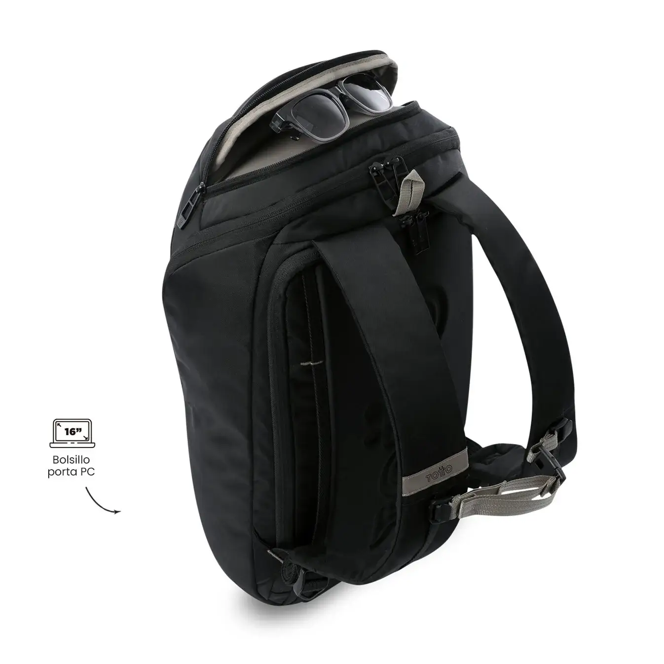 Mochila cbusiness para portátil 16" TOTTO Daytona - Imagen 4