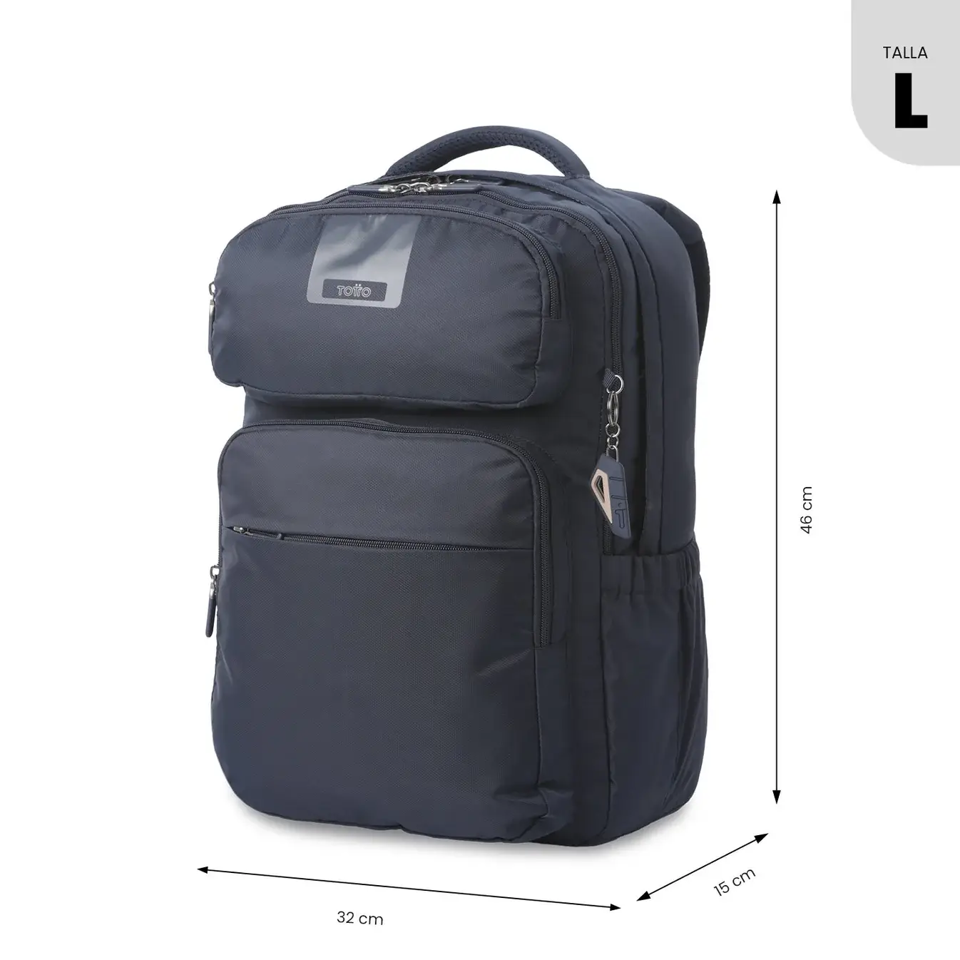 Mochila casual para portátil 16" TOTTO Suspensión 2.0 Marino - Imagen 4