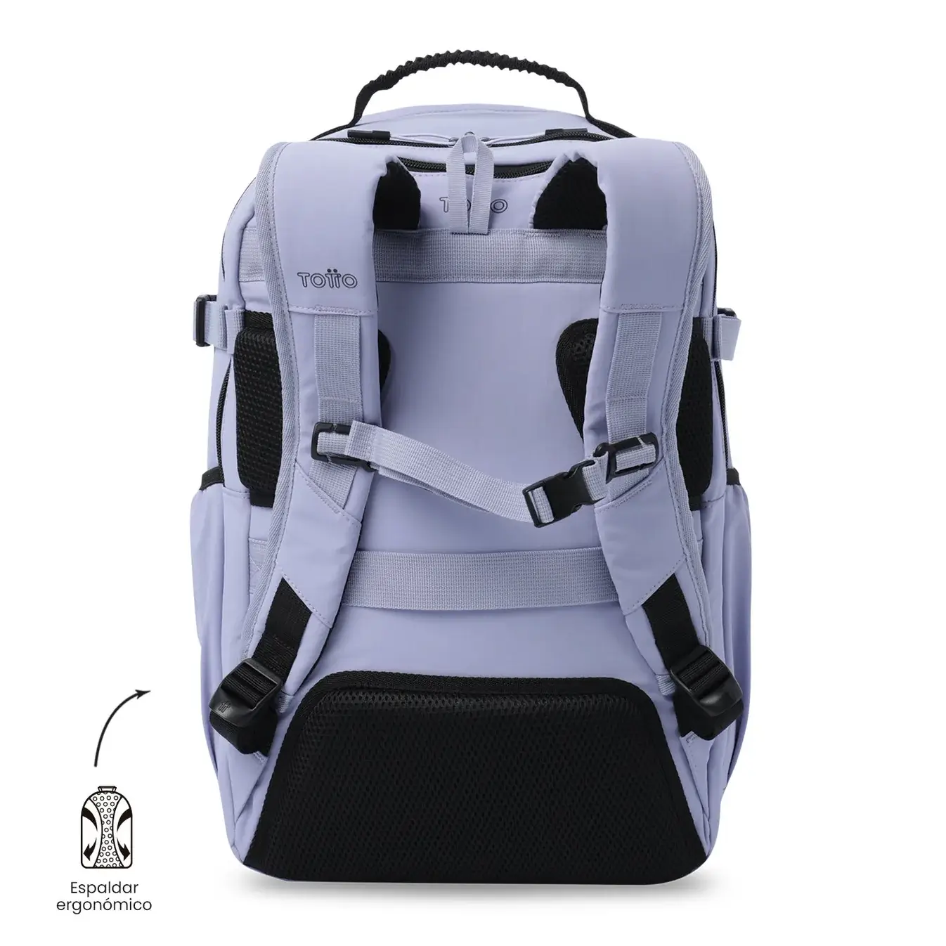 Mochila grande versátil porta PC 15,4" TOTTO Spa XL lila - Imagen 7