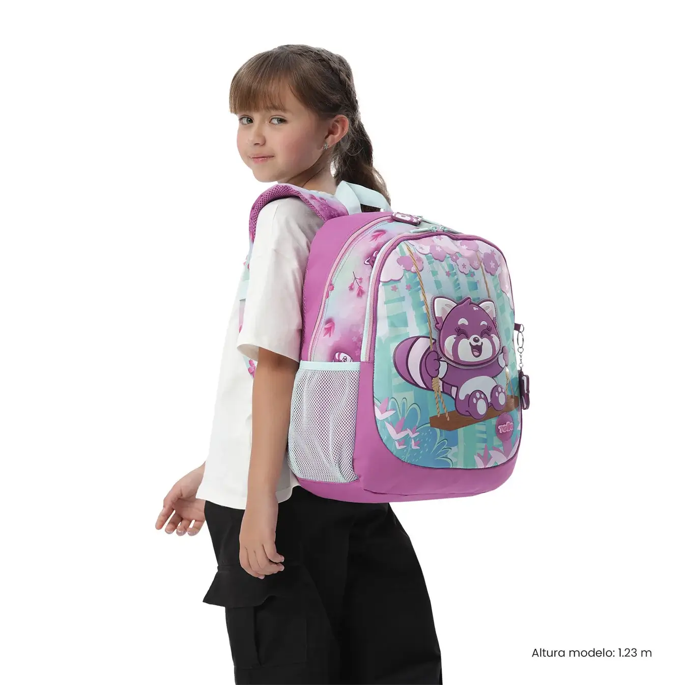 Mochila infantil + Libro parar colorear TOTTO Bambu M lila - Imagen 6