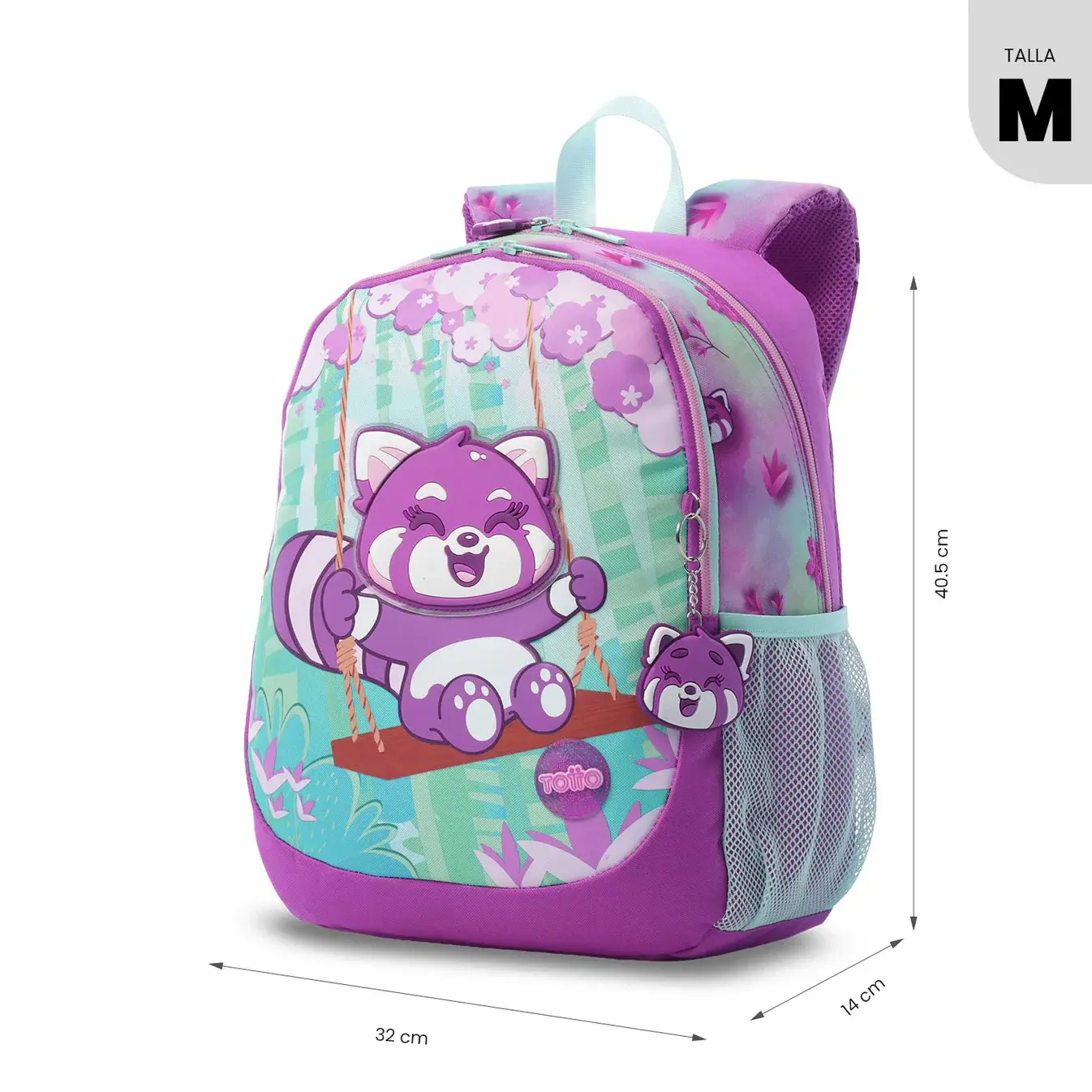 Mochila infantil + Libro parar colorear TOTTO Bambu M lila - Imagen 2