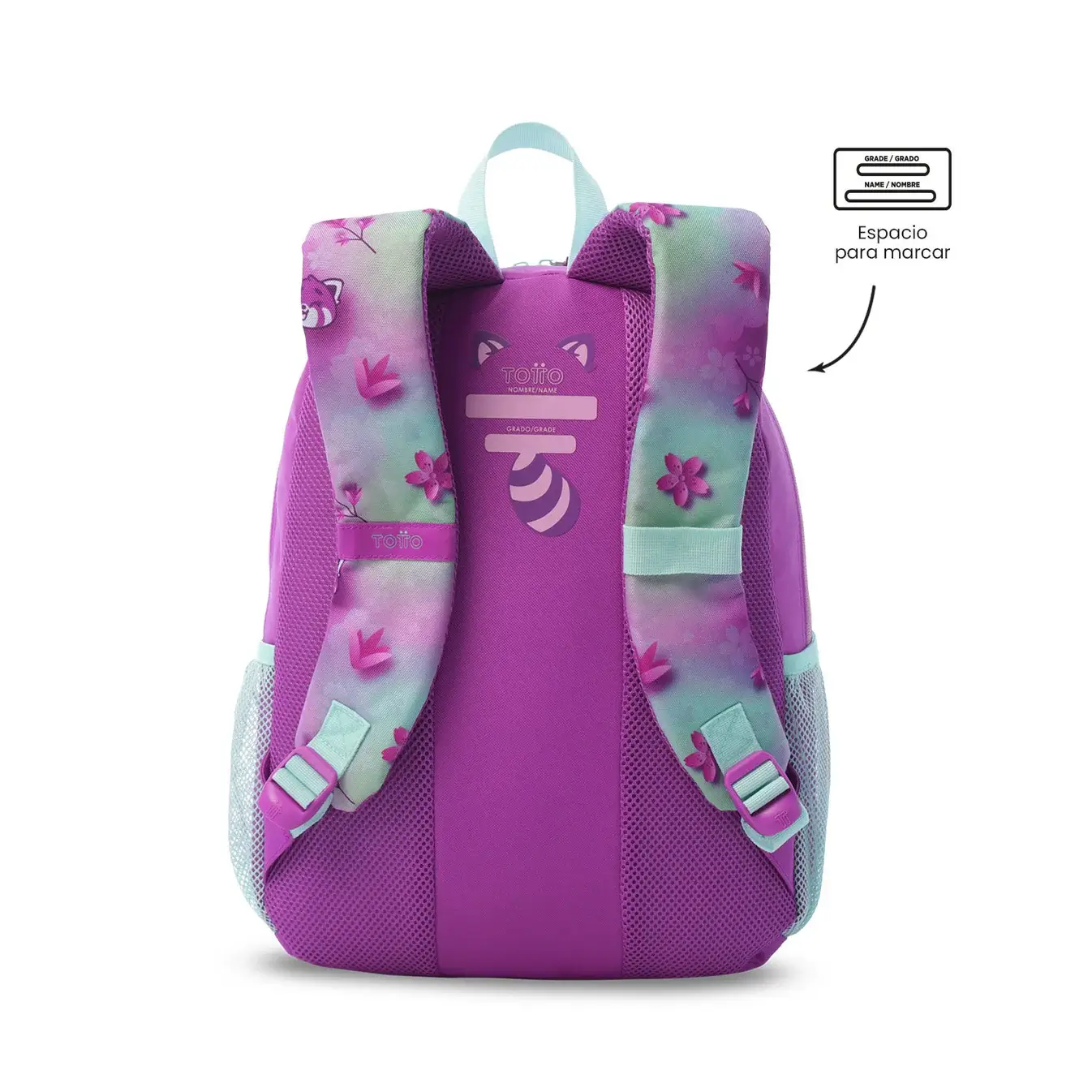 Mochila infantil + Libro parar colorear TOTTO Bambu M lila - Imagen 5