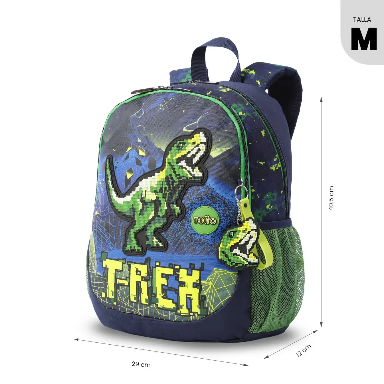 Mochila infantil TOTTO Magic Digisauro M marino - Imagen 2