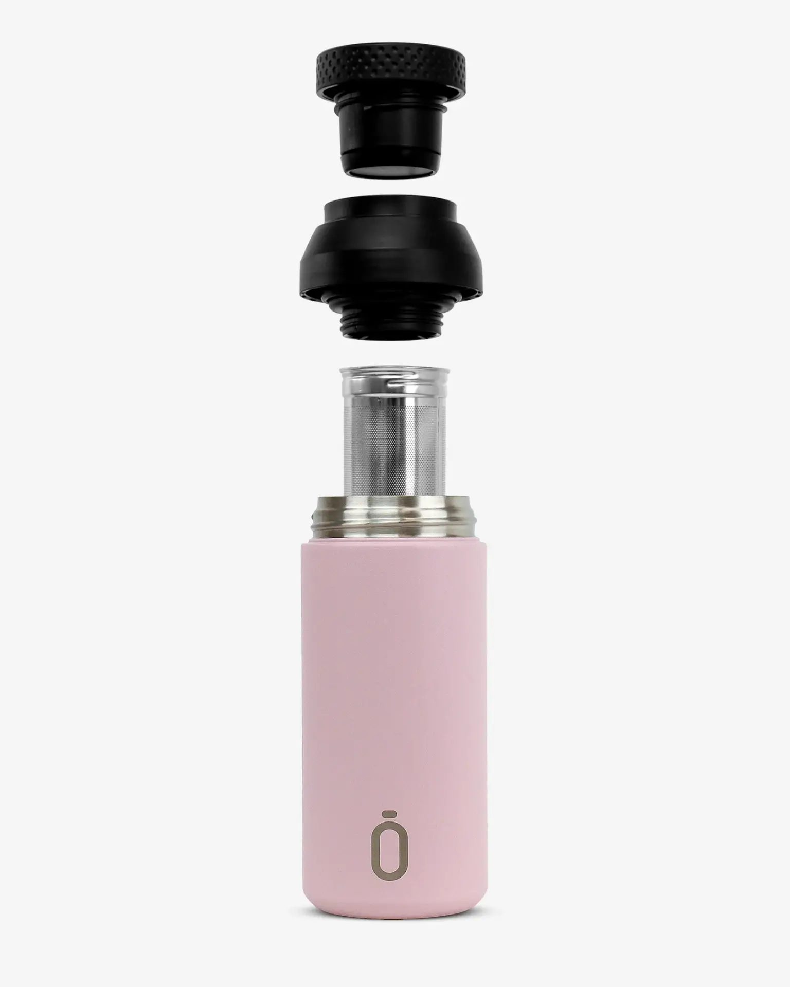 Vaso termo de acero con recubrimiento cerámico y con Infusor RUNBOTT Mii 350 ml Powder Pink - Imagen 6