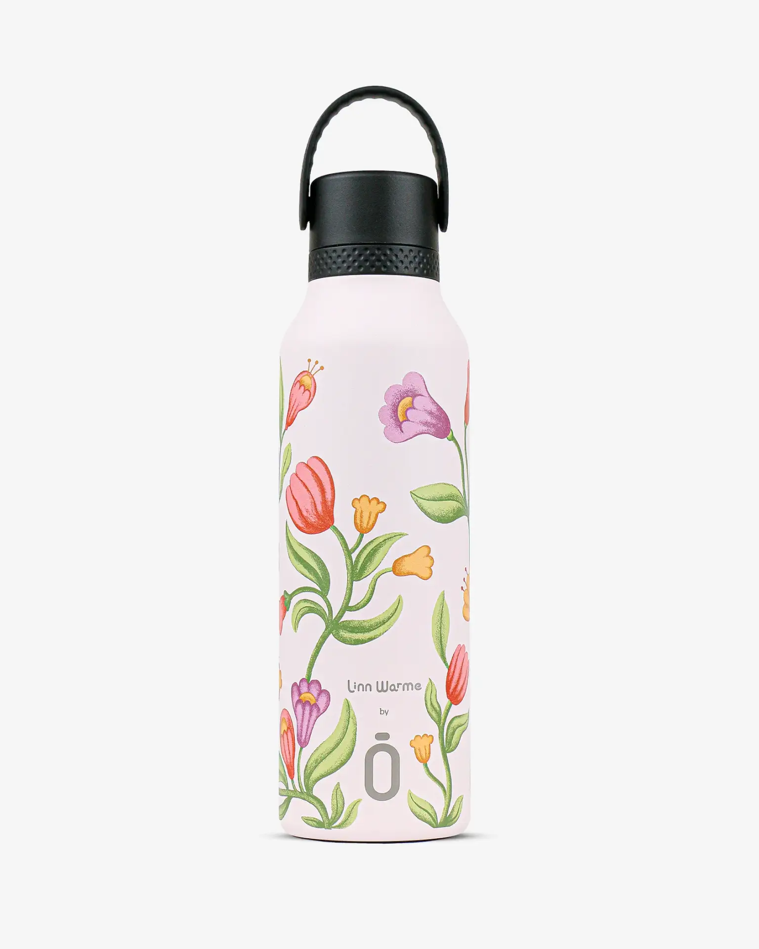 Botella termo de acero con recubrimiento cerámico RUNBOTT Mii 600 ml Linn Warme Tulip Bubblegum