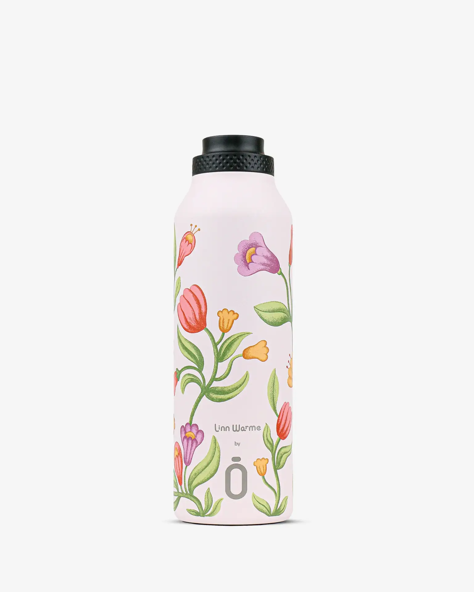 Botella termo de acero con recubrimiento cerámico RUNBOTT Mii 600 ml Linn Warme Tulip Bubblegum - Imagen 2