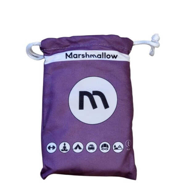 Toalla de gimnasio de microfibra L 70x140 cm MARSHMALLOW Morado