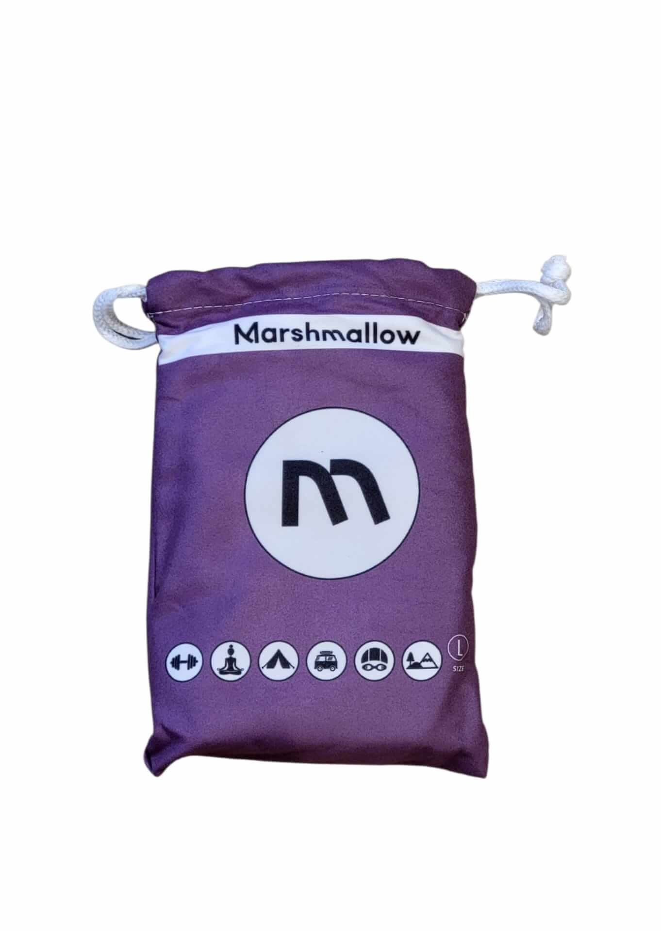 Toalla de gimnasio de microfibra L 70x140 cm MARSHMALLOW Morado