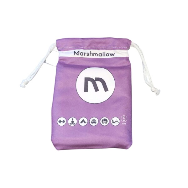Toalla de gimnasio de microfibra S 40x80 cm MARSHMALLOW Morado