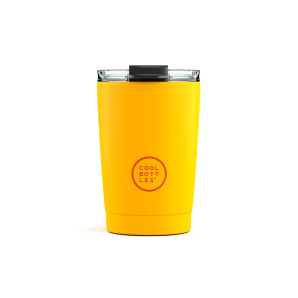 Vaso de acero inoxidable COOL BOTTLES 330 ml Vivid Yellow