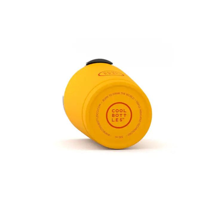 Vaso de acero inoxidable COOL BOTTLES 330 ml Vivid Yellow - Imagen 2